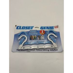 Closet Genie Smart Hangers Home Organization Clothing Hanger Accessory 2‎ Pack